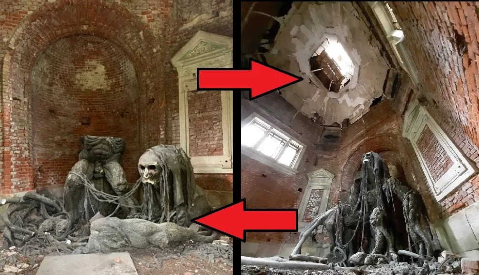 El demonio y su oscura presencia en un mausoleo abandonado, Polonia - Lugares abandonados