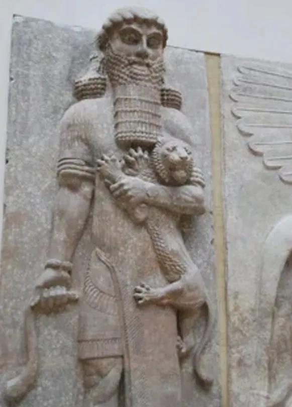 ¡Los gigantes Anunnaki sosteniendo un león adulto! – Explora