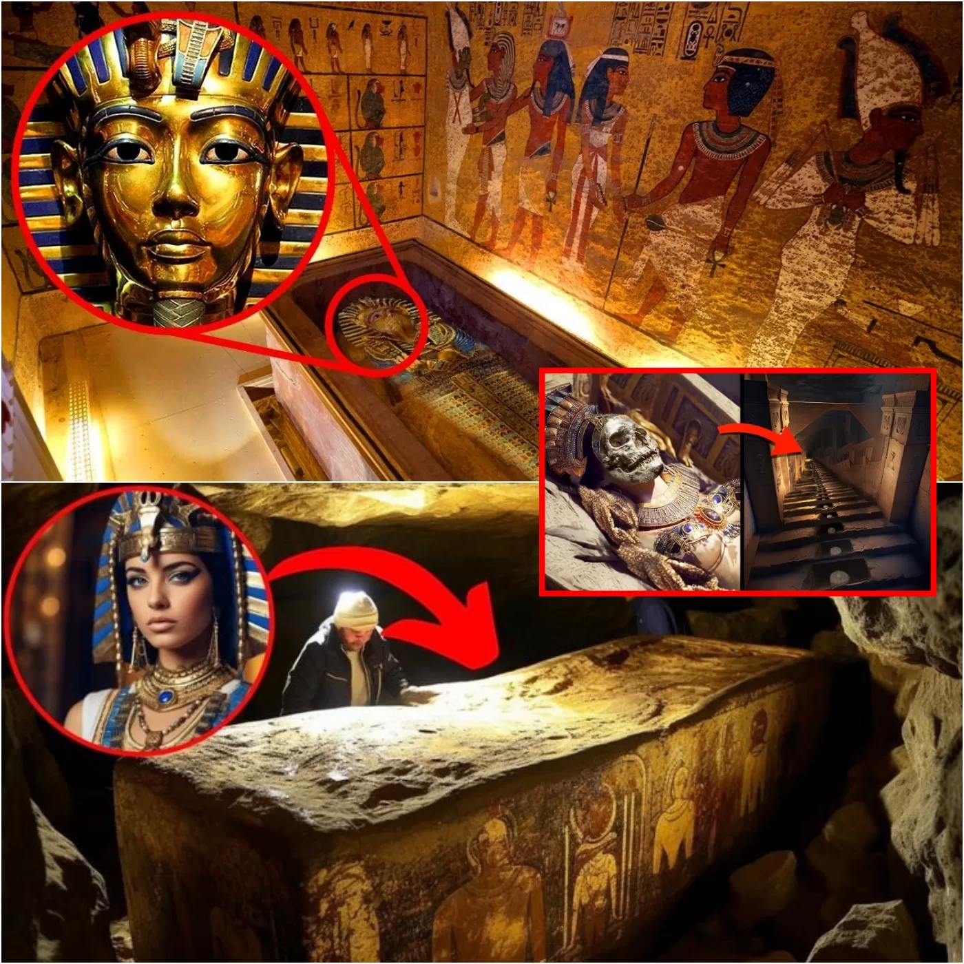 What they found inside an ancient tunnel leading to Cleopatra's tomb, which was lost for 1,500 years, reveals terrifying secrets that will leave everyone amazed! - Luxury Blog