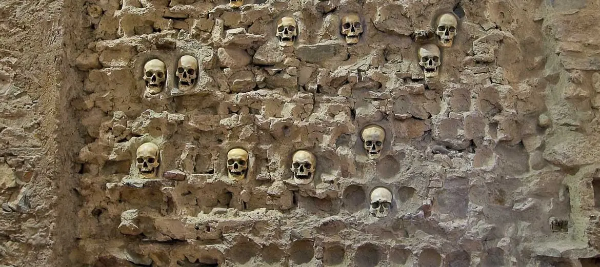 The ruins of the Skull Tower (Ćele Kula) are located near Niš, Serbia. It was built by the Ottoman Empire after the Battle of Čegar in May 1809, during the First Serbian Uprising.