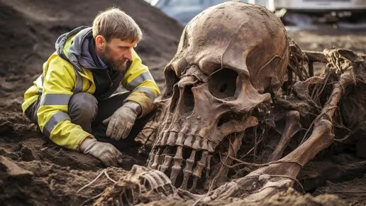 Archaeologists have unexpectedly revealed clues about a giant skeleton found just below the Grand Canyon, believed to be a thousand years old and an ancient wonder!