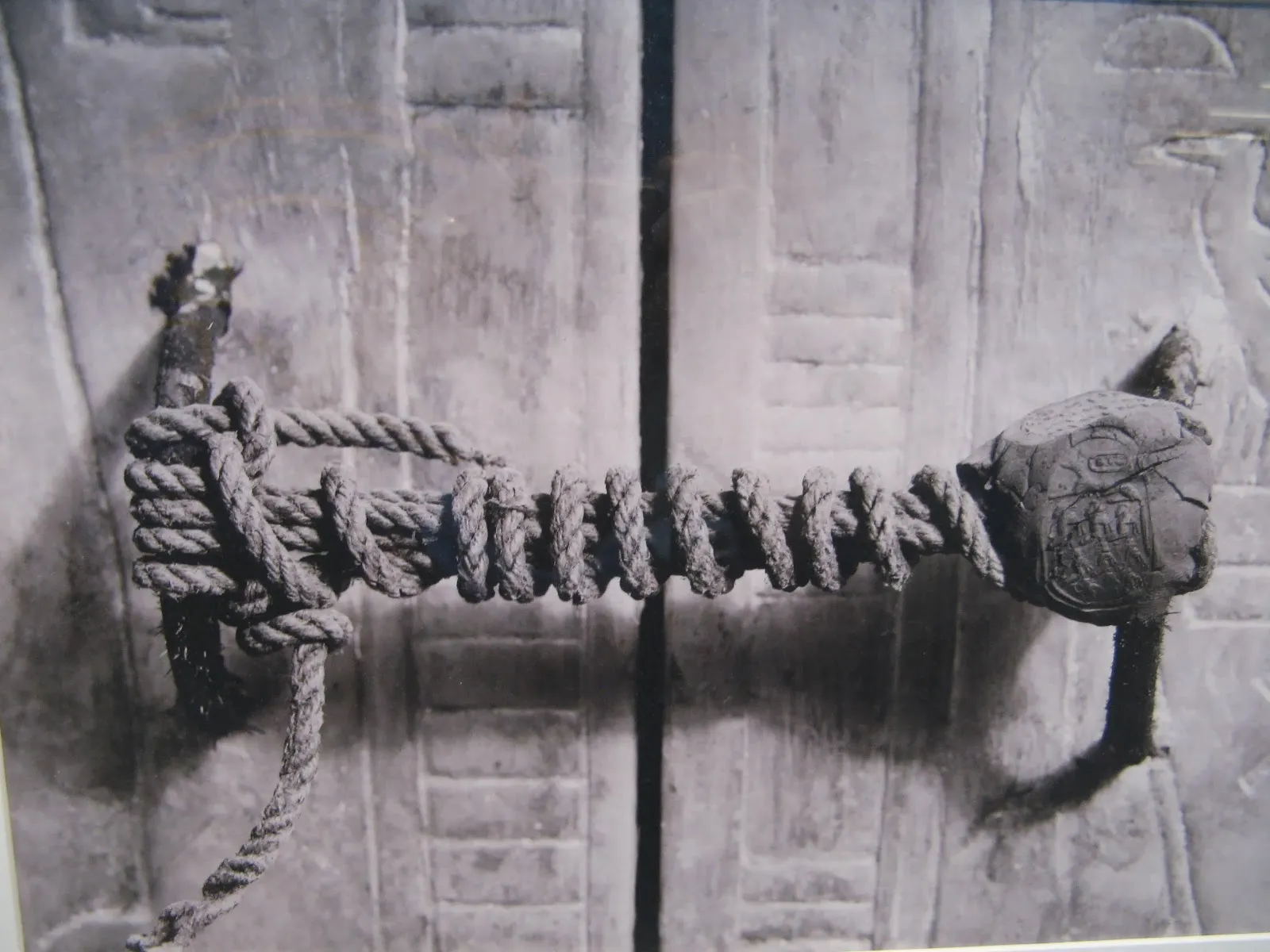 The intact seal from King Tutankhamun's tomb, 1922