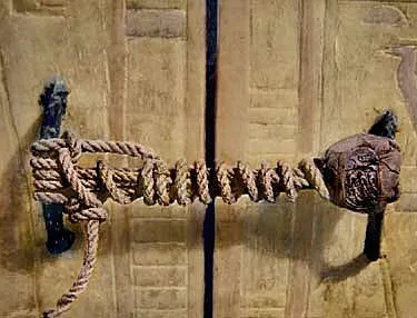 The intact seal from King Tutankhamun's tomb, 1922