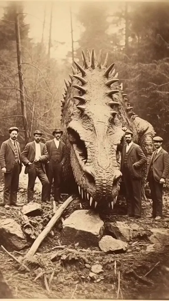 Astonishing Revelation: The Shocking Mystery Behind the Petrified Monster Unearthed in a Coal Mine.