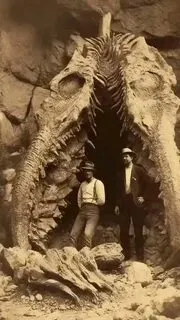 Astonishing Revelation: The Shocking Mystery Behind the Petrified Monster Unearthed in a Coal Mine.