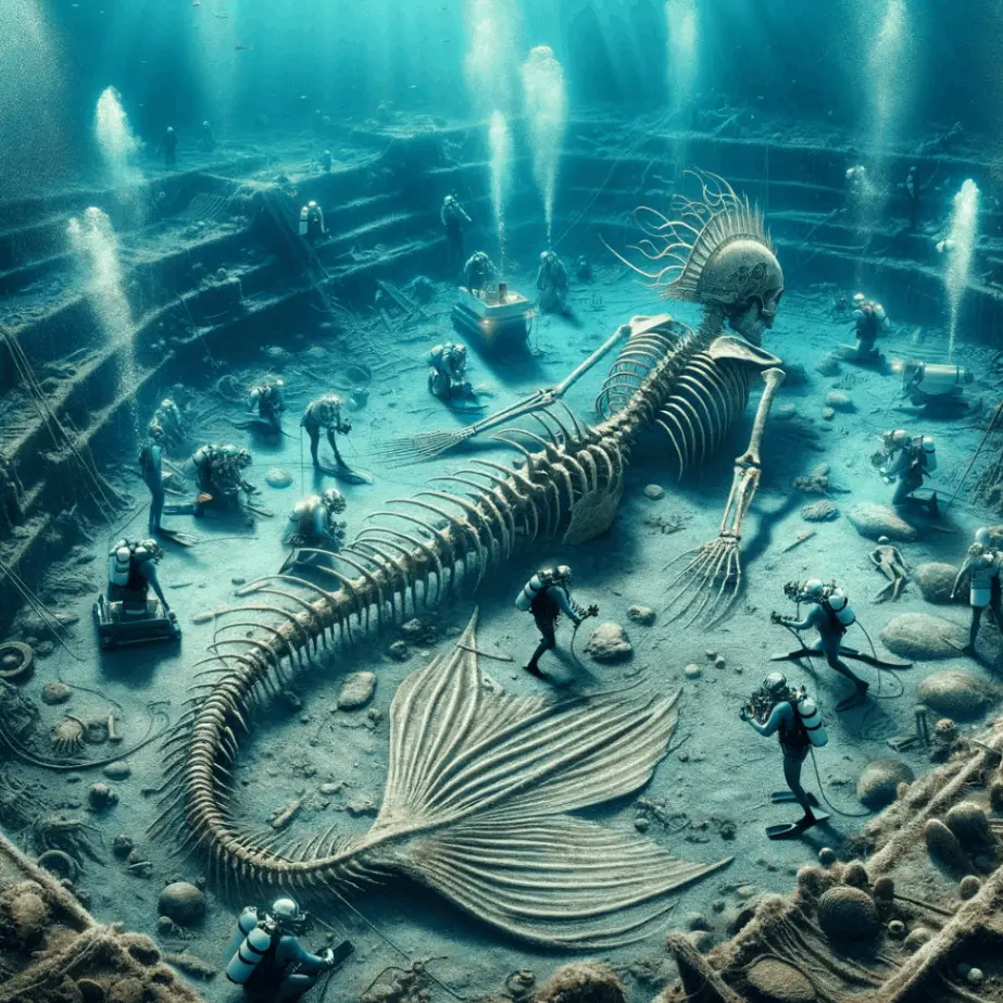 Revealing secrets: exploring the underwater ruins of alleged alien mermaids