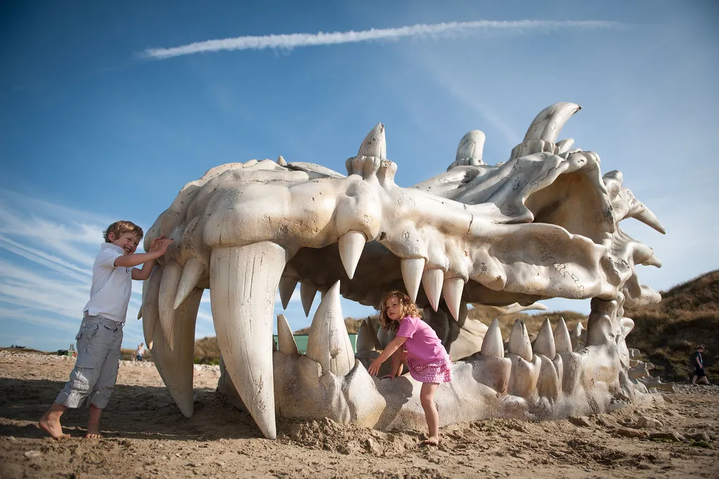 Shocking Discovery: Archaeologists Stunned by Legendary Dragon Skull Found on Beach