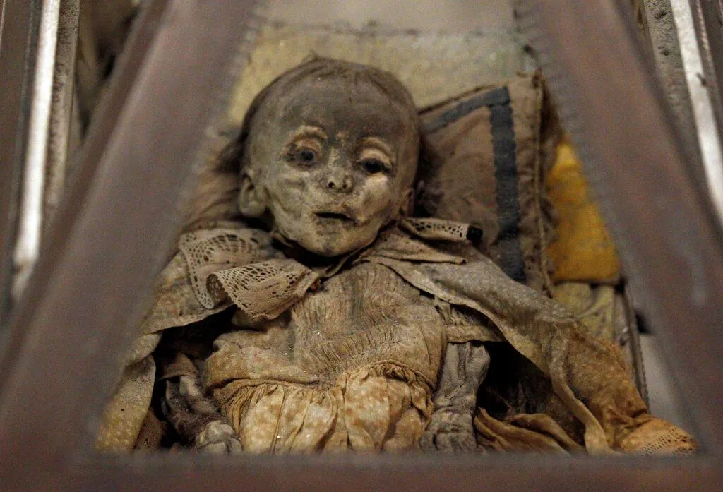 The lives and deaths of 41 mummified children in the Capuchin catacombs: a mystery that researchers are trying to solve