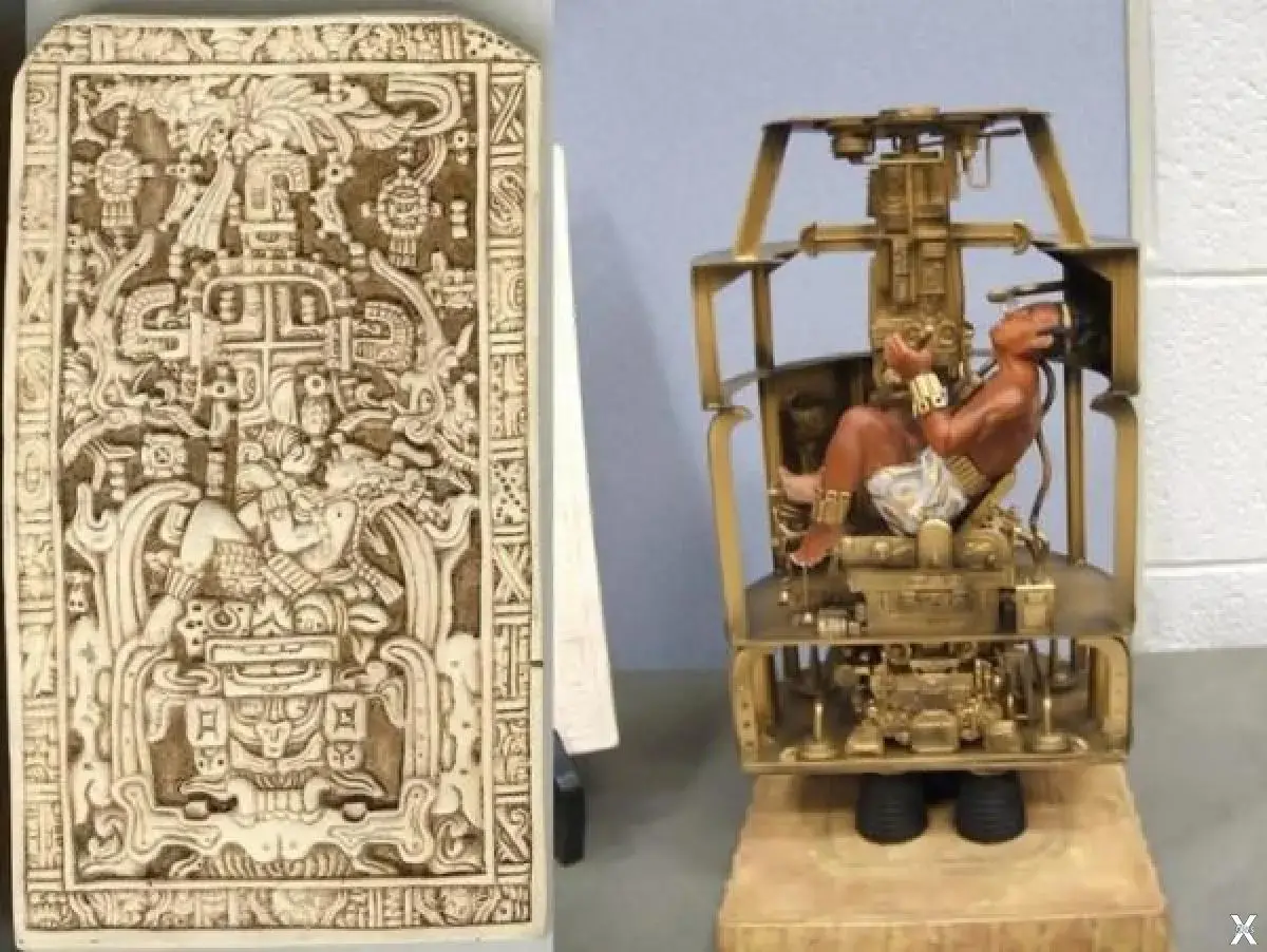 He's not an alien astronaut: King Pakal was simply taking a stroll through the sky to check on his empire thousands of years ago