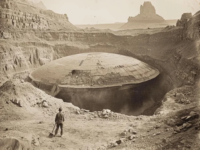Breaking News: In the remote desert of Egypt, an alien spacecraft from hundreds of years ago has been discovered.