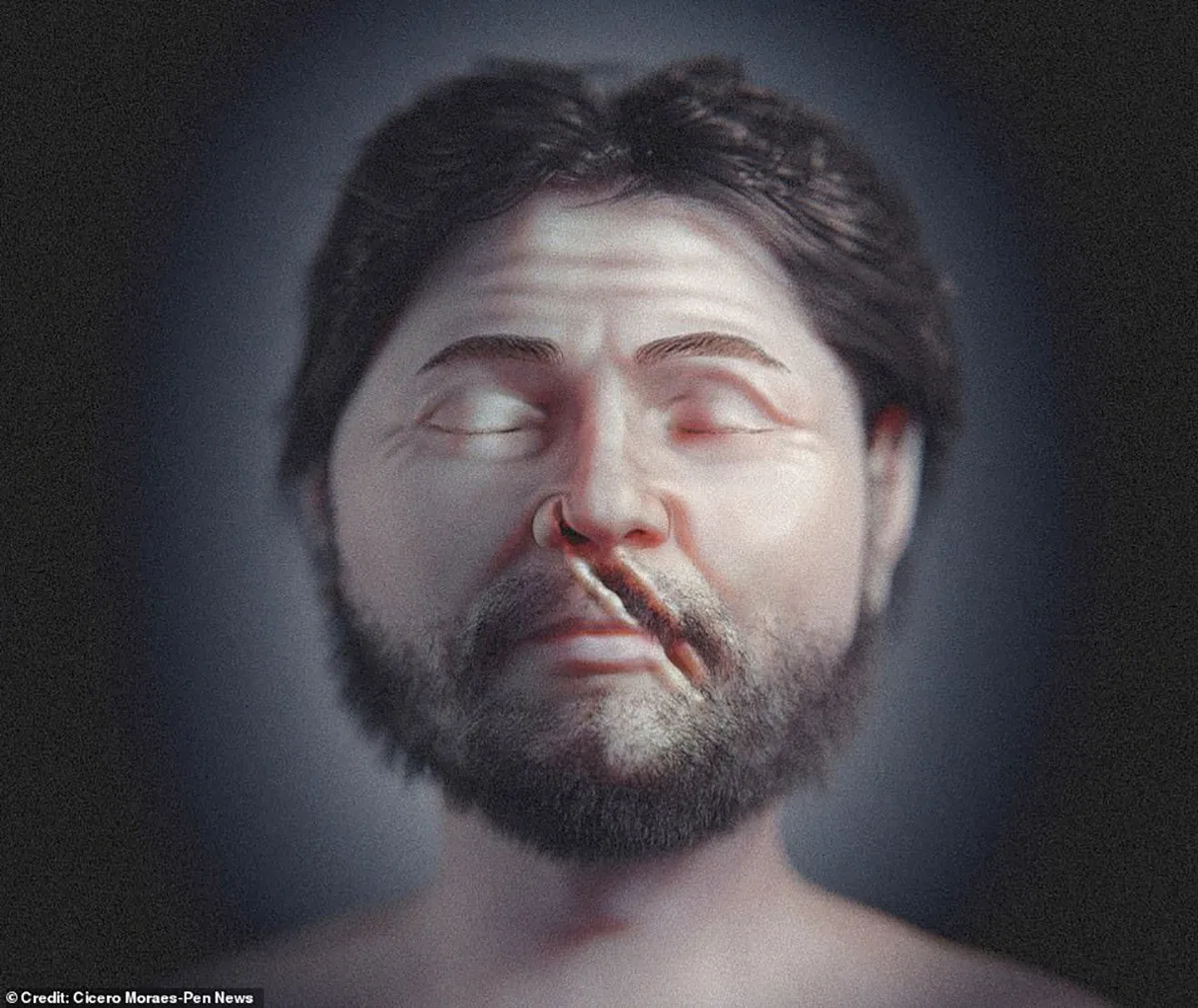 Medieval Warrior's Face from 1361 Recreated from Battle-Damaged Skull