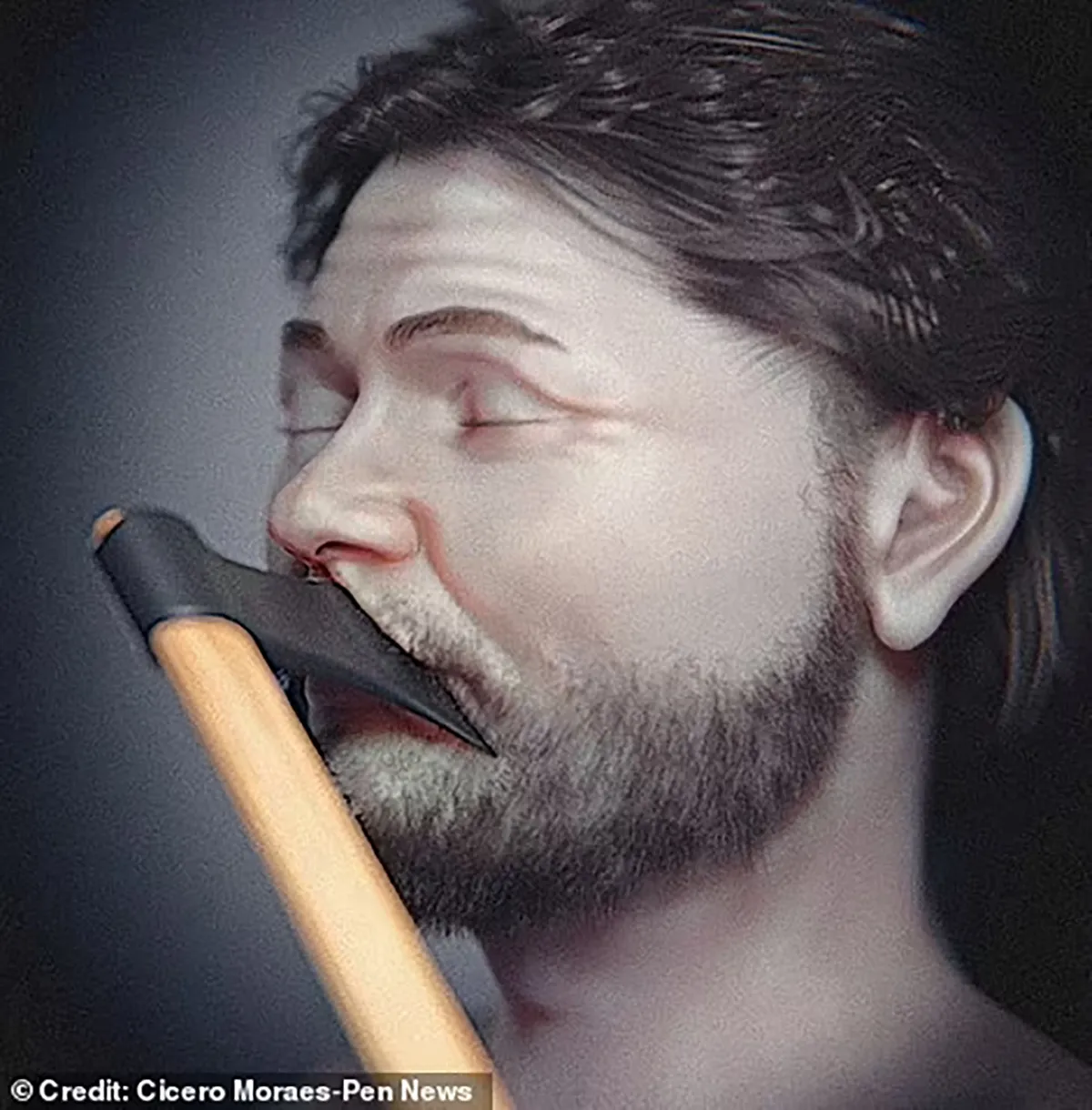 Medieval Warrior's Face from 1361 Recreated from Battle-Damaged Skull