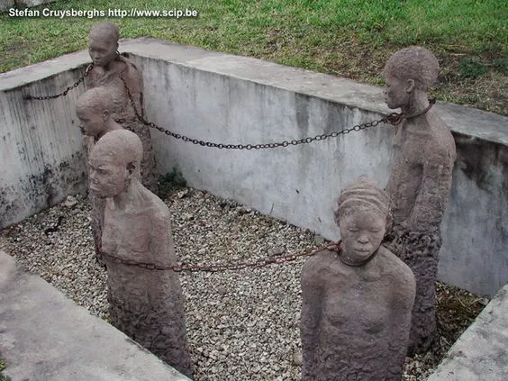 A grim fate for women in the Empire 100,000 years ago: chained by the neck and buried alive underground.