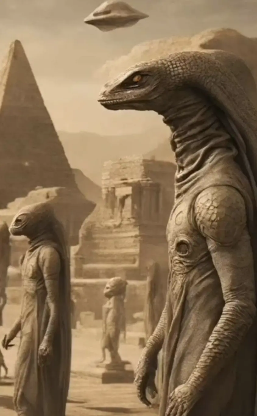 Thousands of years ago: The appearance of reptilian beings