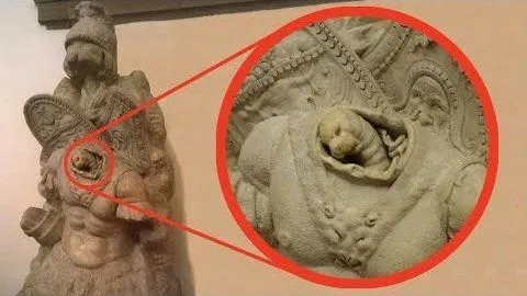 Shrouded in Mystery: Archaeologists Confront the Puzzle of the Warrior Statue's Inner Creature